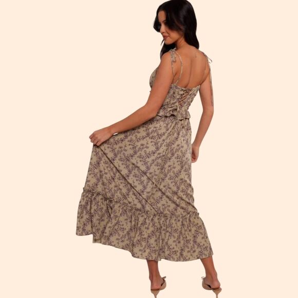 Petal Pup Karie Ruffle Maxi Dress - Picture 1 of 6
